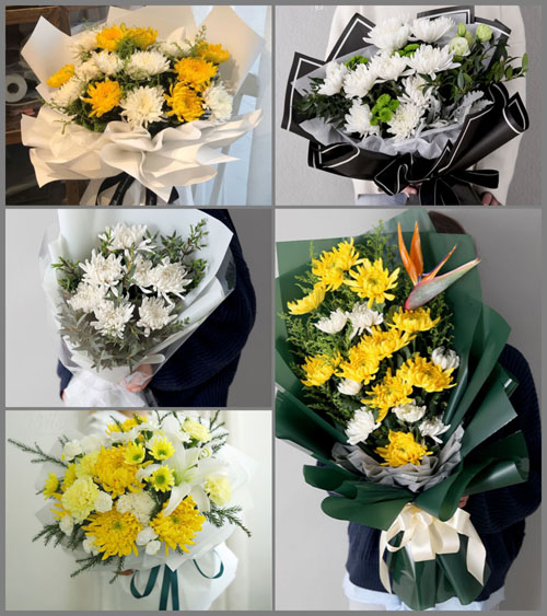 山西晋城高平市原村乡章庄村白事花束代送